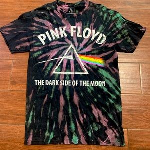 Pink Floyd ,small big t-shirt, black tie dye